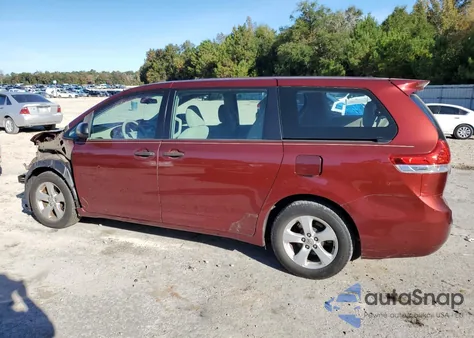 2013 Toyota Sienna из США, поврежденный, VIN 5TDZK3DC3DS324408
